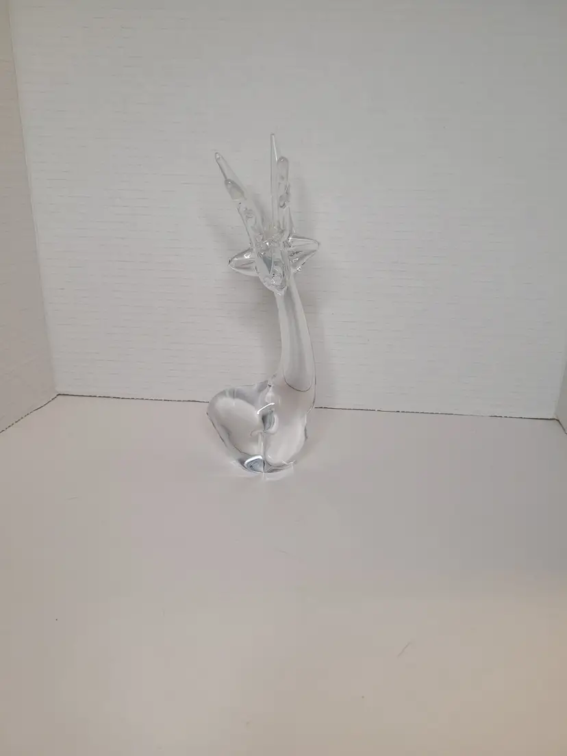 Art Glass Reindeer Statuette