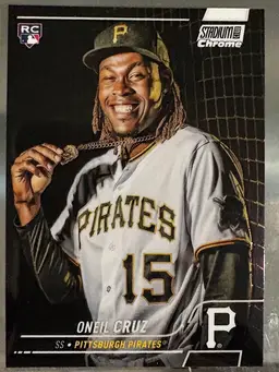 2022 Topps Stadium Club Chrome O'neil Cruz Rookie Card RC Pittsburgh Pirates