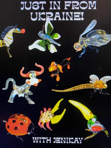 Just In From Ukraine Hand Blown Figurines