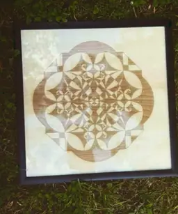 Custom laser engraved Mandala