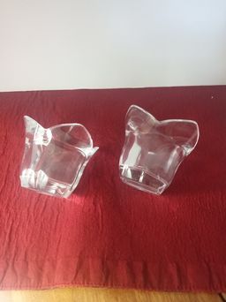 #09 glass candle holders