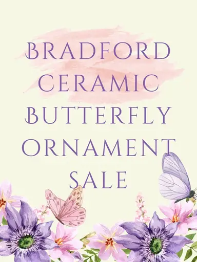 Bradford Ceramic Butterfly Ornaments