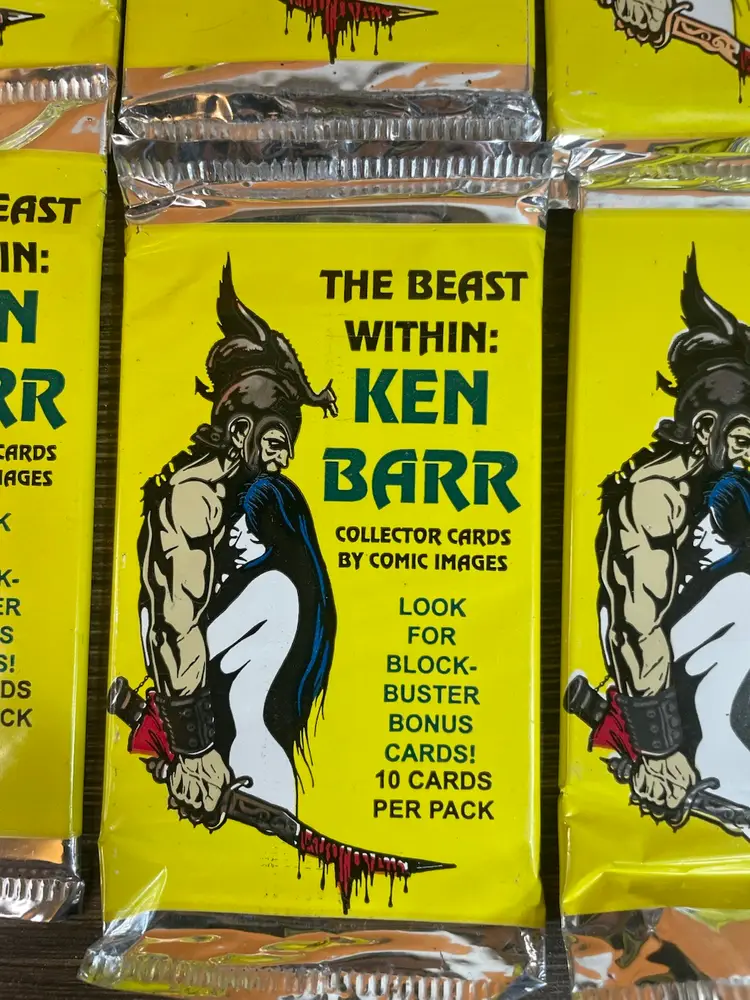 The Beast Within: Ken Barr Collector Cards By Comic Images 1994 (Lot of 22 Packs)