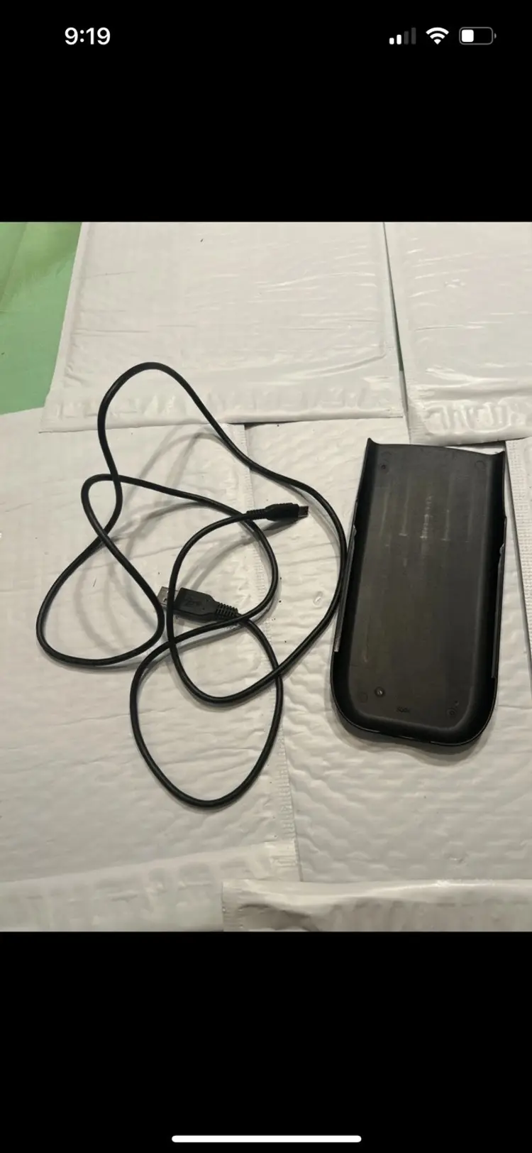 Texas Instruments TI-84 Plus C Ti 89 Graphing Calculator Cover Cable ONLY Black