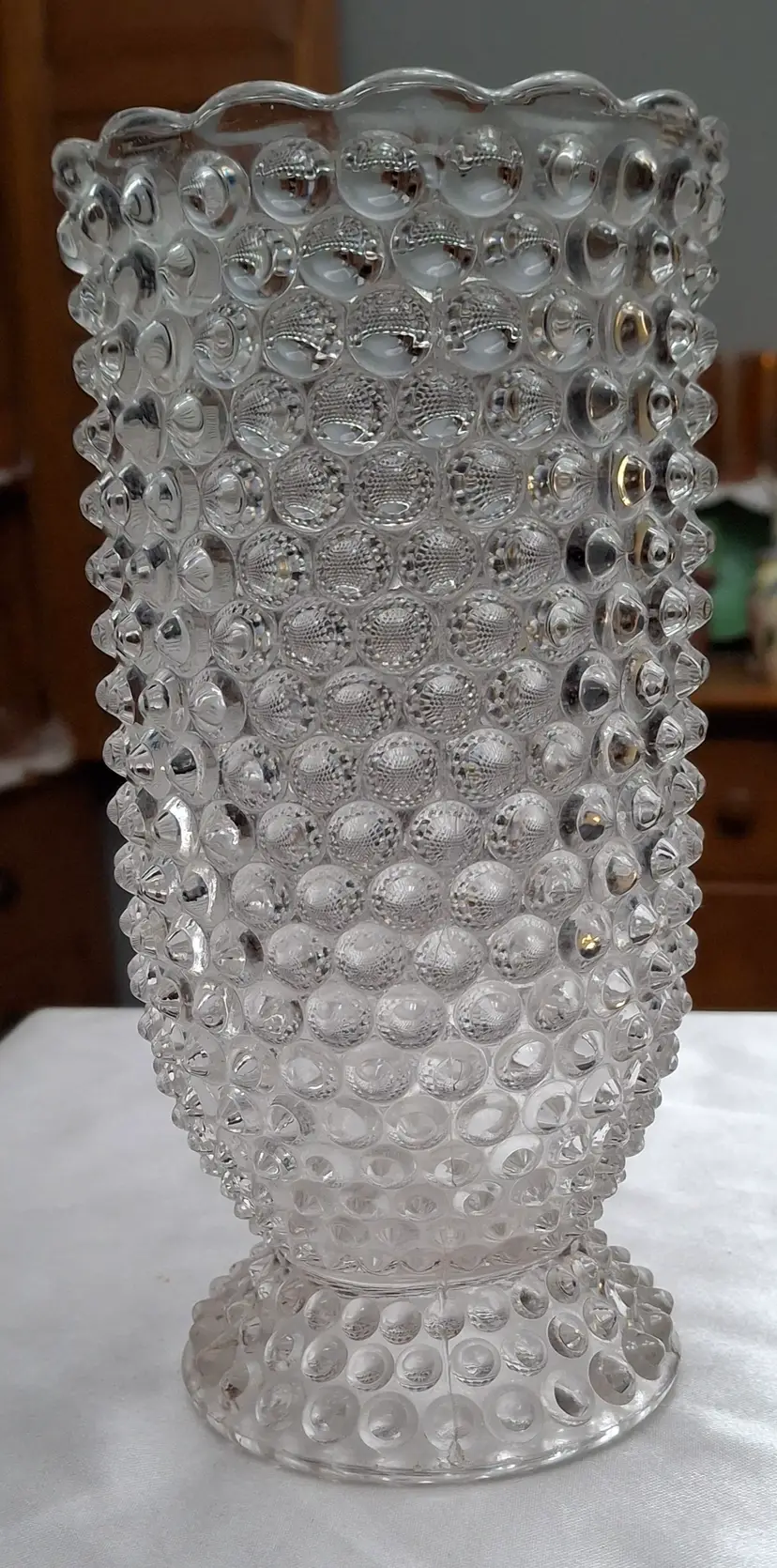 Vintage Thousand Eye Hobnail Vase