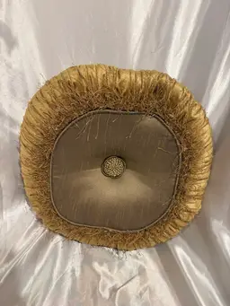 Vintage Victorian style Gold Throw Accent Pillow