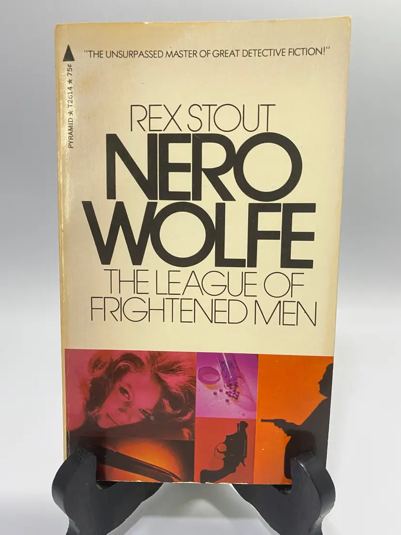 Vintage Nero Wolfe 'The League Of Frightened Men' by Rex Stout Paperback Book