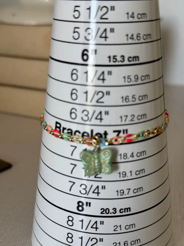 Butterfly Charm Sunmer Colors Enamel Bracelet #89