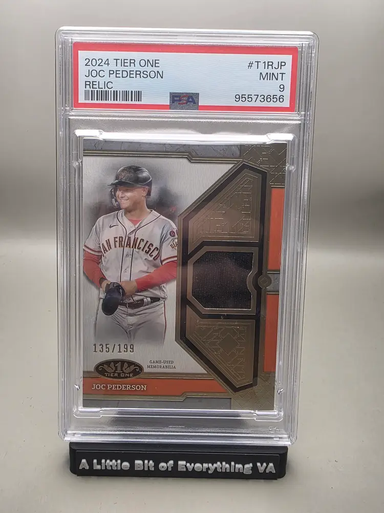 JOC PEDERSON #T1RJP 2024 Topps Tier One Tier One Relics PSA 9 #/199