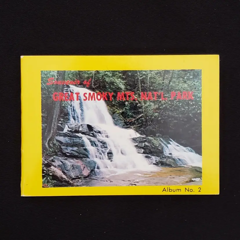 Souvenir Booklet Great Smoky Mts Nat'l Park Postcard Mini Views Book 4" wide 