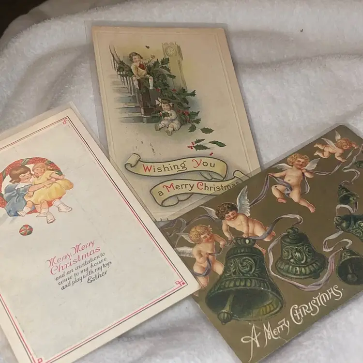 #6 Trio of Antique Postcards