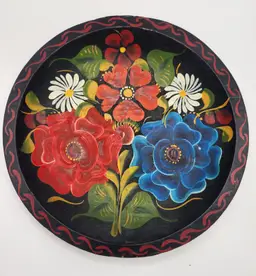 Handpainted Wooden Bowl