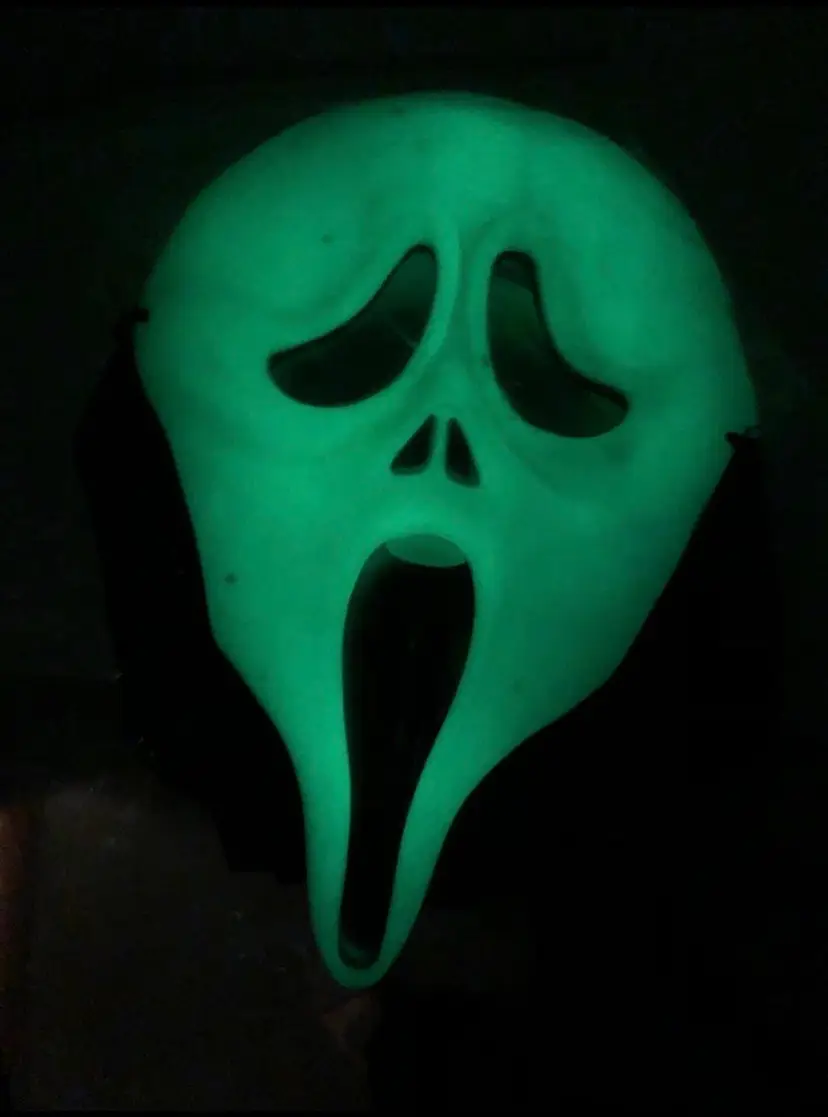 Vintage Ghost Scream Face Mask Easter Unlimited Inc Glows-in-the-Dark