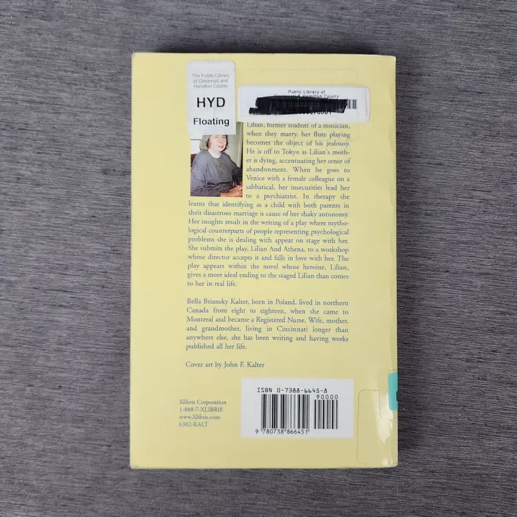 Lilian and Athena by Bella Briansky Kalter 2001 Paperback Novel Drama Book