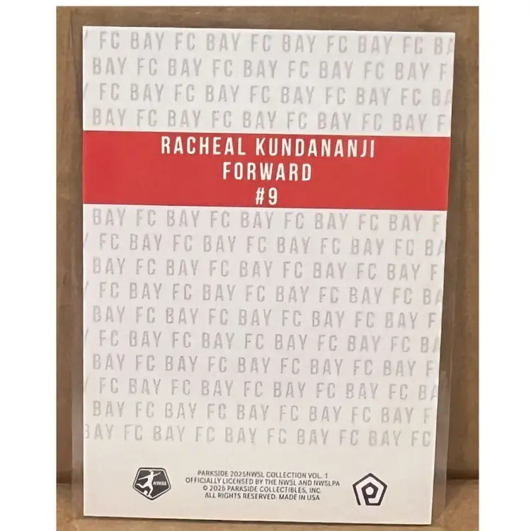 2025 Parkside NWSL Vol 1 Racheal Kundananji Primary #9