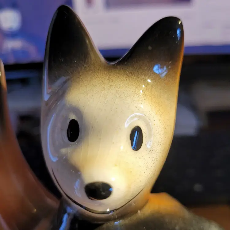 Vintage 1956 Ceramic Boxing Kangaroo Dresser Caddy Valet - As Is