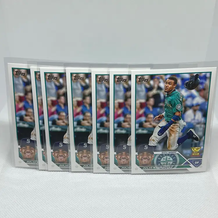 (7) Julio Rodriguez 2023 Topps Series One  Seattle Mariners Rookie Cup Card LOT