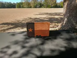 Texas Flag End Grain Cutting Board Handmade