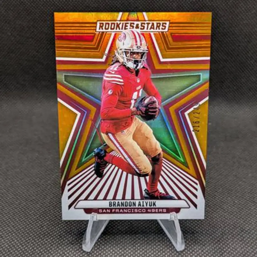 Brandon Aiyuk 2024 Rookies & Stars /249 Orange Foil #83 - San Francisco 49ers