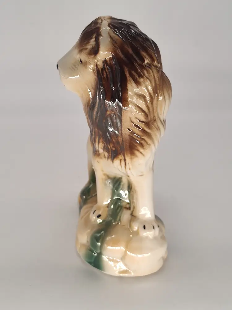 Vtg Ceramic Lusterware Lion