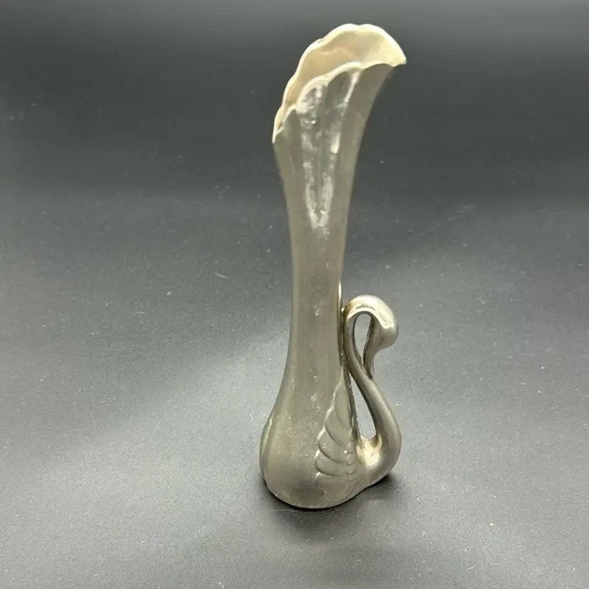 Vintage Silver Plated Swan Bud Vase
