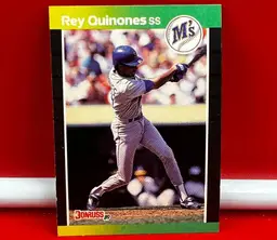 1989 Donruss Collector Baseball Trading Card Mariners Rey Quinoness #330