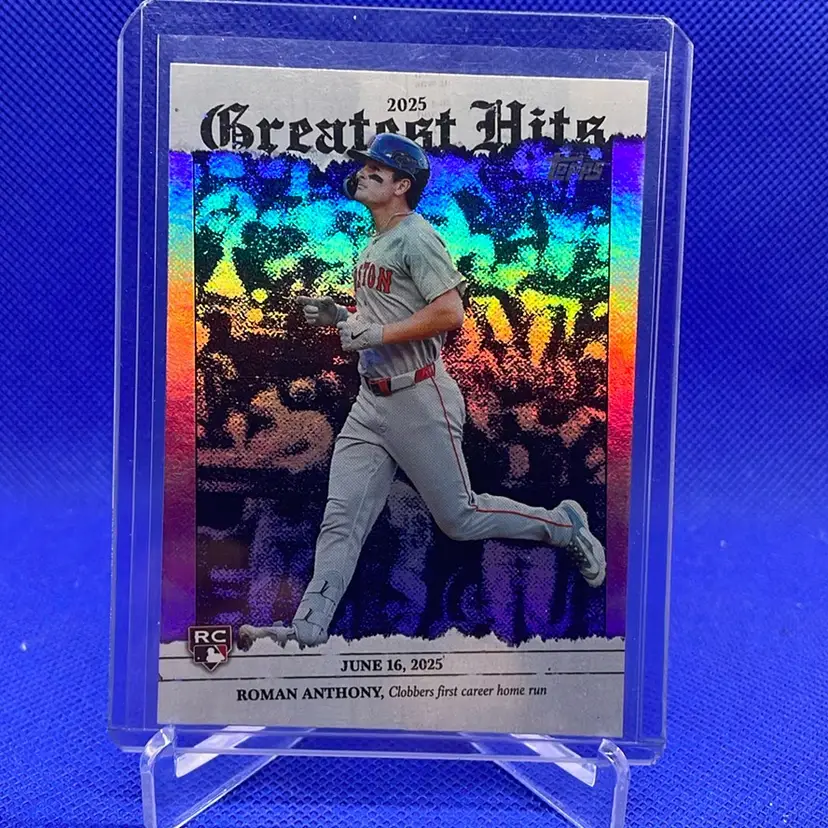 2026 Topps Series One Roman Anthony 2025 Greatest Hits Pink Foil Sp RC Boston Red Sox