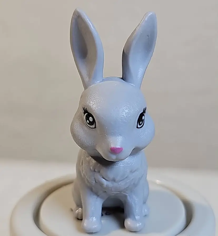 Mattel Barbie Gray & Brown Play N' Wash Rabbit Accessory cse