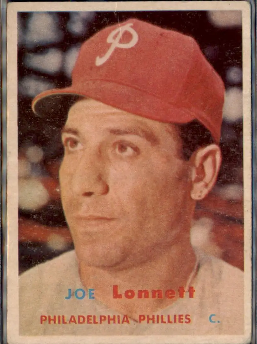 1957 Topps #241 Joe Lonnett - ( pk1 ) - Philadelphia Phillies