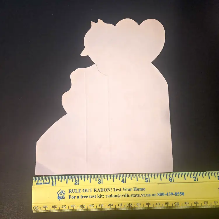 One UNUSED - Boy and Dog - VTG 1950-60's Valentine - 7" X 6"