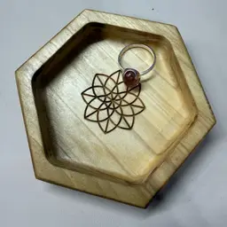 Flower of Life Ring Dish - Ash
