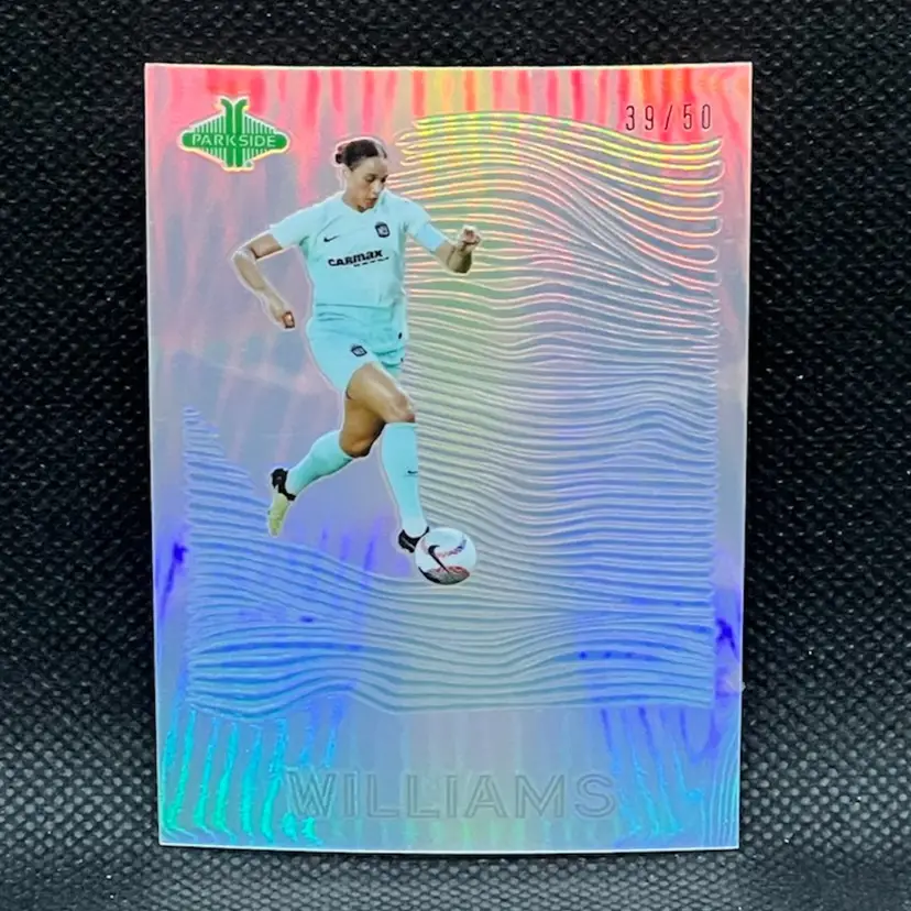 Lynn Williams 2024 Parkside Pacific NWSL Bolge 39/50 Soccer Card