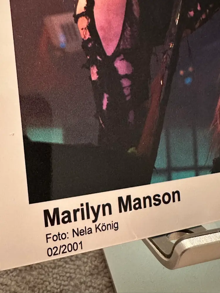 Marilyn Manson Official Promo Press Photo 7x5 (Feb 2001) Motor Music #2