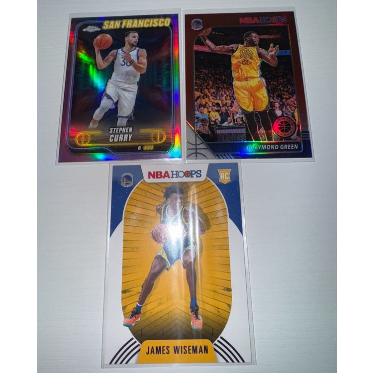 Golden State Warriors 3 Card Lot