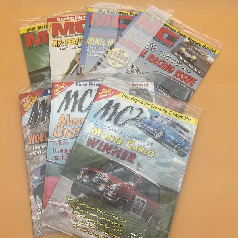 MC2 The Mini Magazine Lot of 7 New & Sealed Mini Cooper Magazines - 2007-2008