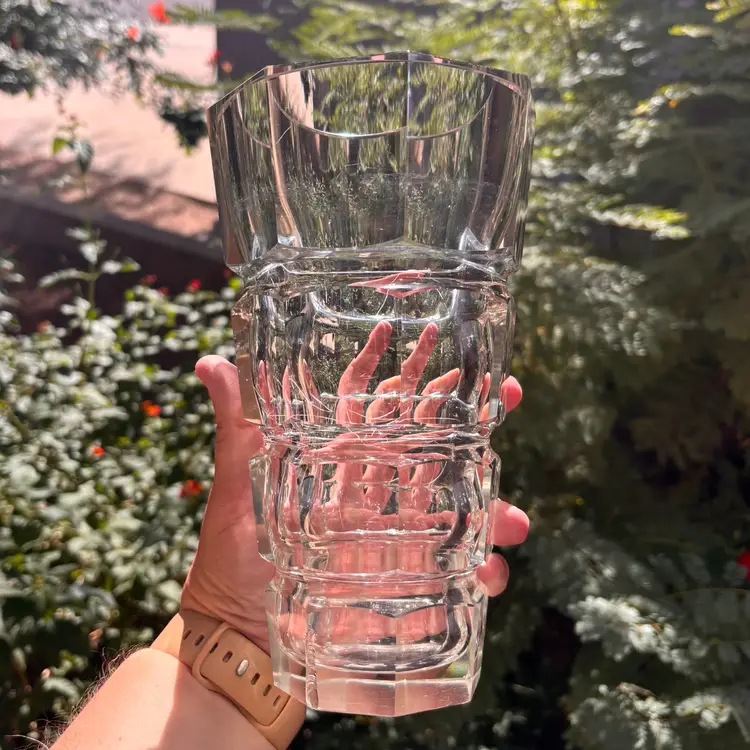 Vintage 1930s Joseph Hoffman Moser Crystal Vase