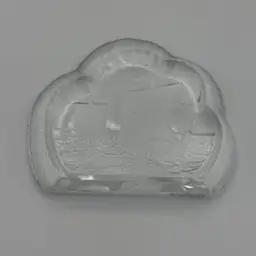 Nybro Sweden Viking Ship Paperweight