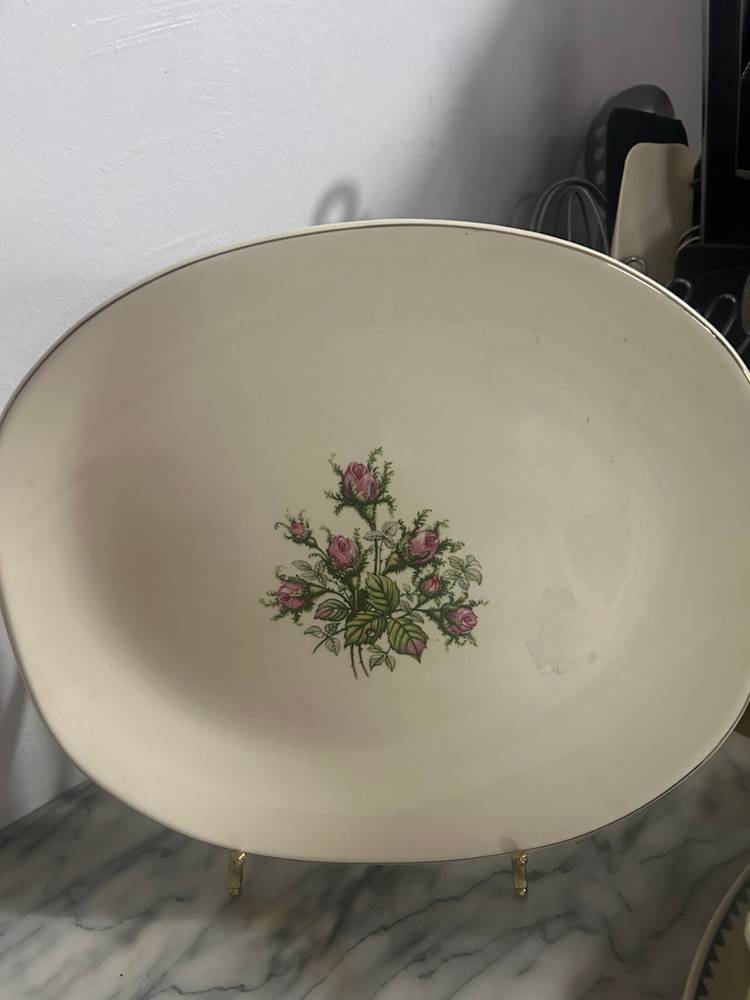 Moss Rose Serving Platter