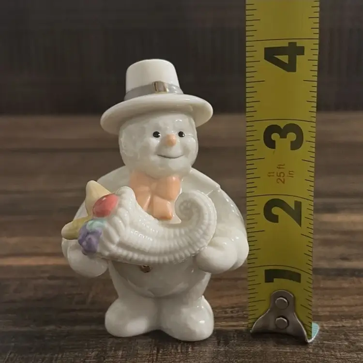 Lenox 2000 November Snowman Figurine Harvest