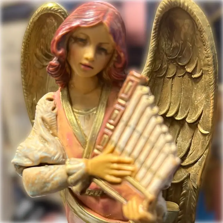 Maya- Vintage Fontanini Heirloom Collection Religious/Nativity figure, hand-painted resin. Bagni di Lucca, Italy , Original Box