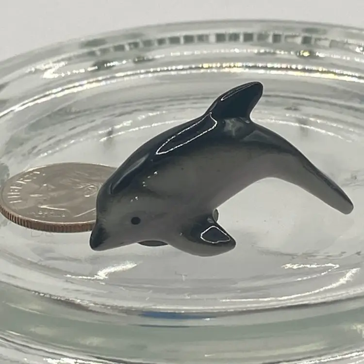 Miniature Dolphin Figurine, Bug House Taiwan , <1”
