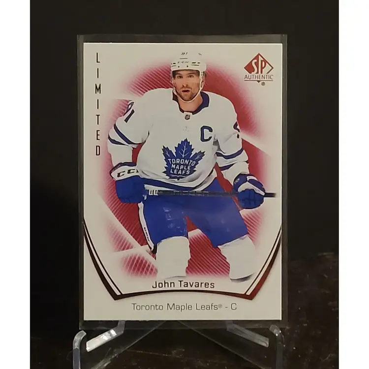 2021-22 SP Authentic Limited Red #40 John Tavares - Toronto Maple Leafs
