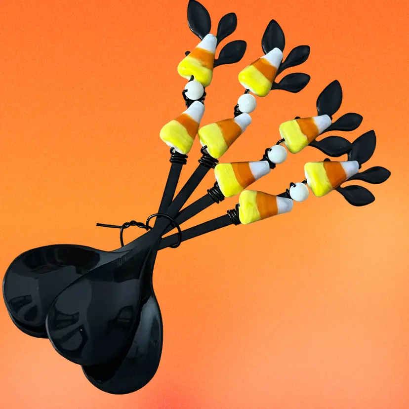 Candy Corn Black Spoons