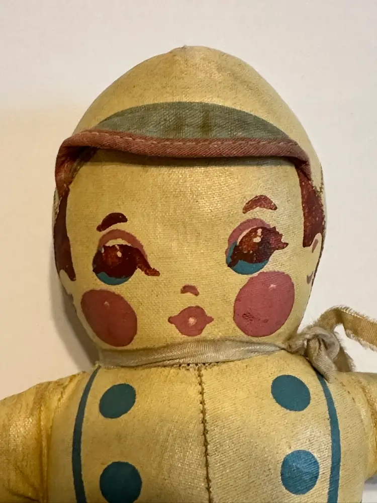 1940-50’s Stuffed Oil Cloth Doll