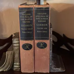 Vintage Book Pair ‘Decline and Fall of the Roman Empire’ Vol 1 & 3 Gibbon