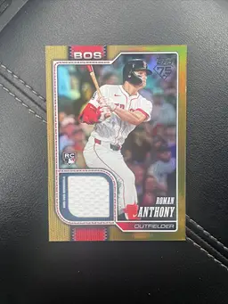 2026 Topps Series 1 Roman Anthony Game-Used Memorabilia Gold /50 Red Sox