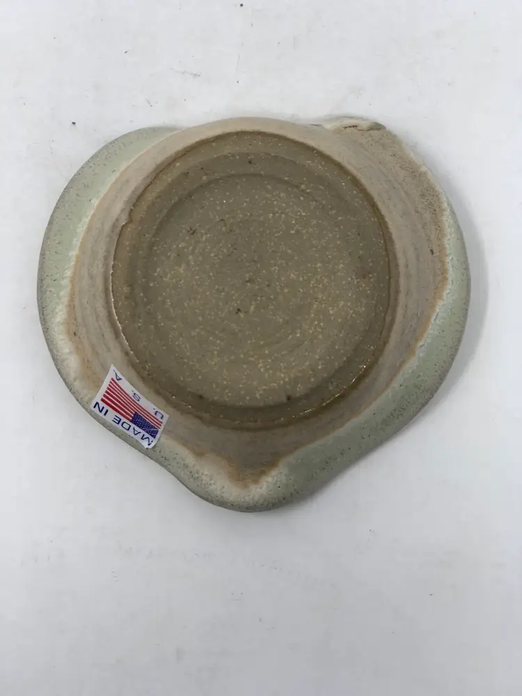 Pottery and Recycled Glass Heart Shaped Trinket Dish