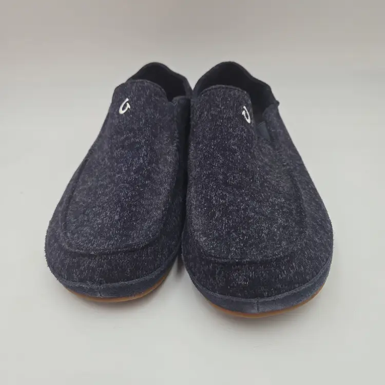Olukai Moloa Hulu Men's Size 11 Slip On Casual Shoes Dark Blue Naxy Wool