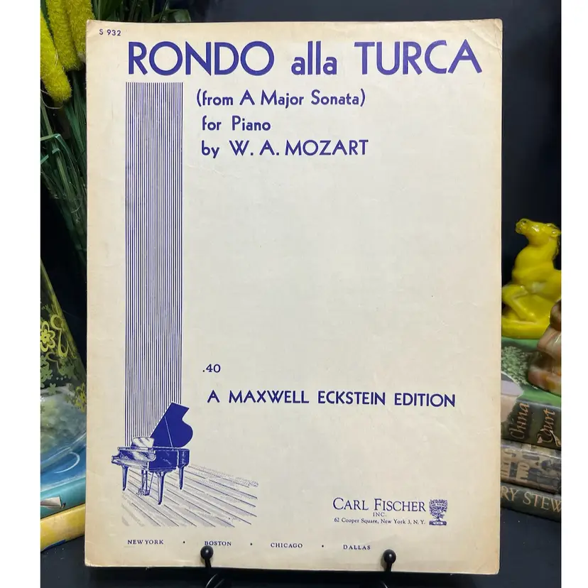 MARKDOWN! Rondo Alla Turca W.A. Mozart Sheet Music 1943