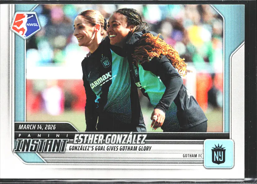 Esther González Soccer Card 2026 Panini Instant NWSL Gotham FC Only 77 Made!